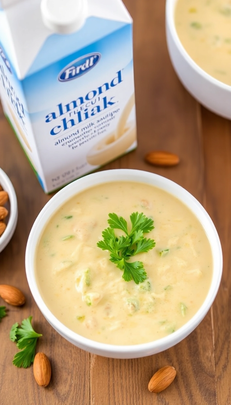 36 Broccoli Cheddar Soup Crock Pot Ideas That Will Make You Want to Dive In! - Broccoli Cheddar Soup with Almond Milk