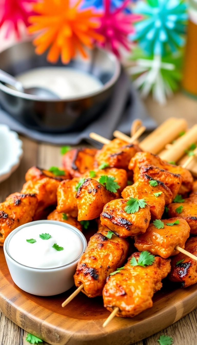 22 Mouthwatering Grilled Buffalo Chicken Breast Recipes That Will Blow Your Mind! - Buffalo Chicken Skewers