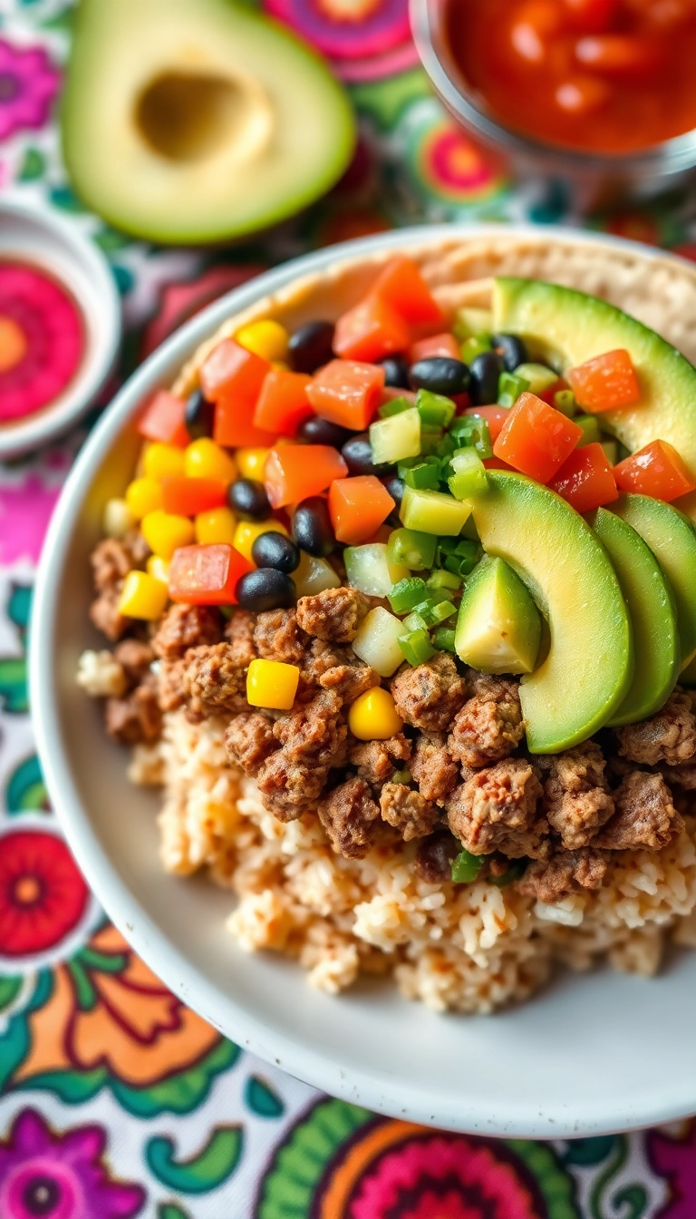 32 Easy Beef Meal Prep Ideas That Will Simplify Your Week! - 2. Beef Taco Bowls