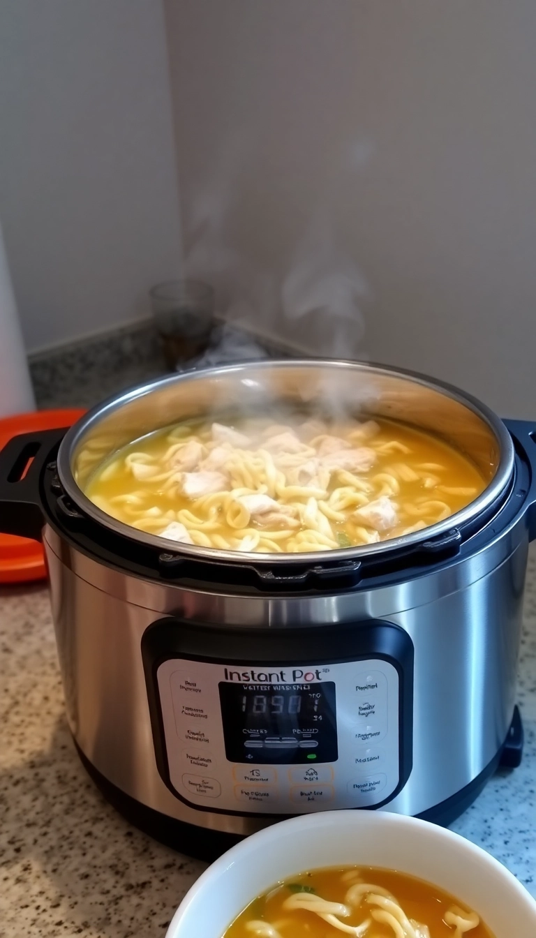 25 Chicken Noodle Soup Ideas That Will Warm Your Heart (You Won't Believe #12!) - Instant Pot Chicken Noodle Soup