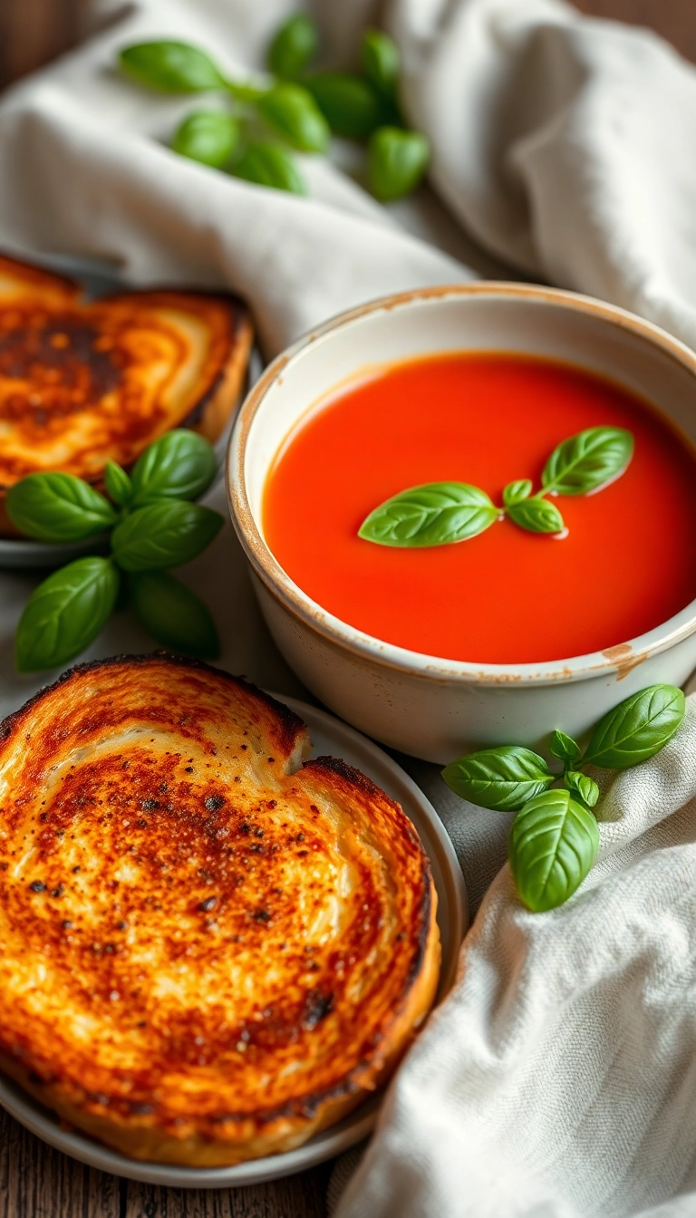 39 Dinner Recipes That Will Make Family Time Deliciously Fun! - 8. Grilled Cheese and Tomato Soup