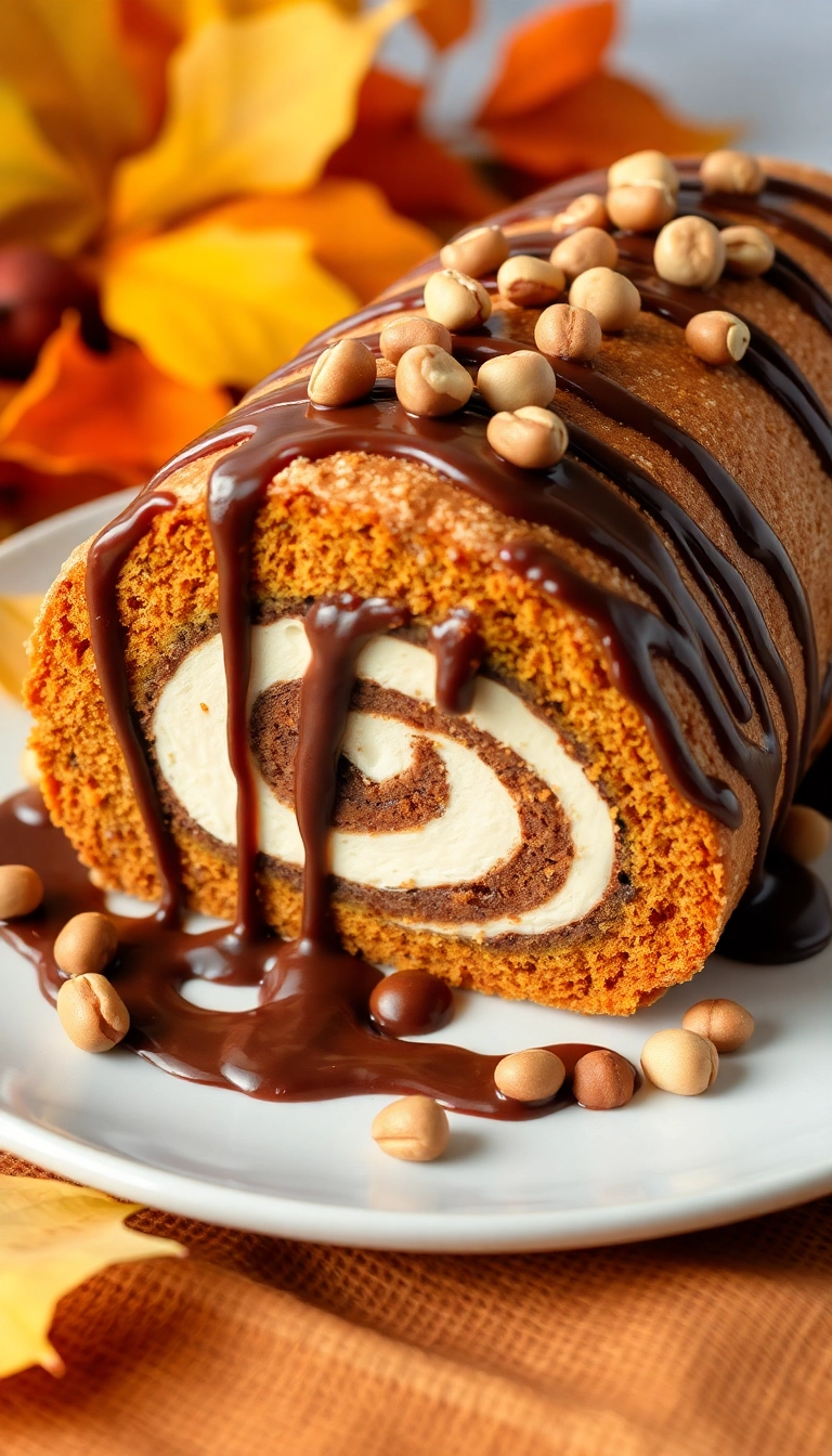 31 Must-Try Libby's Pumpkin Roll Ideas for Pumpkin Lovers! - Nutella Pumpkin Roll