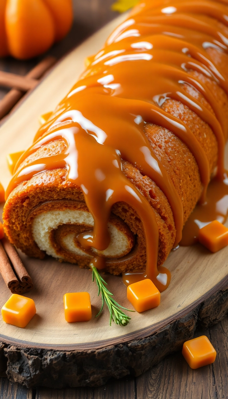 31 Must-Try Libby's Pumpkin Roll Ideas for Pumpkin Lovers! - Caramel Pumpkin Roll