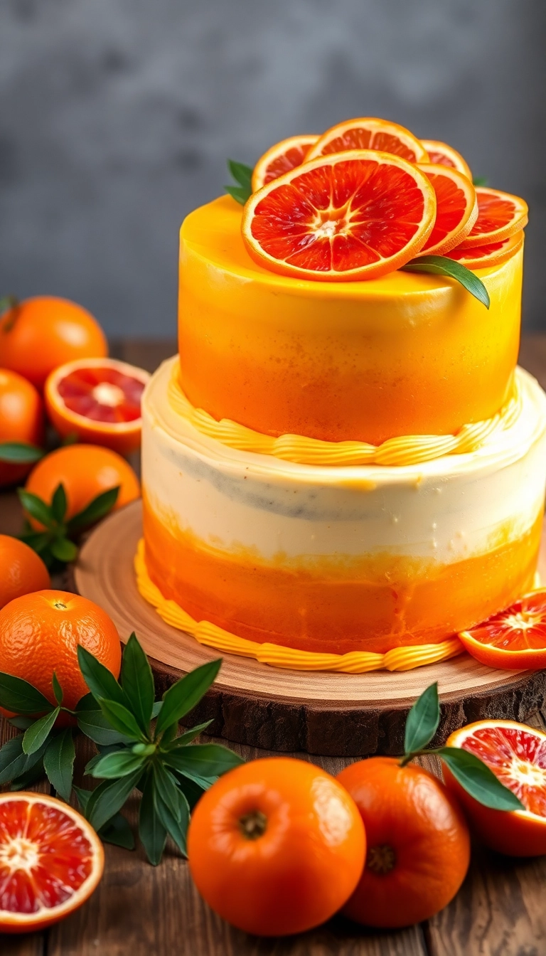 34 Scorpio Birthday Cakes to Celebrate Your Inner Scorpio (Check Out #8!) - 2. Blood Orange Citrus Cake