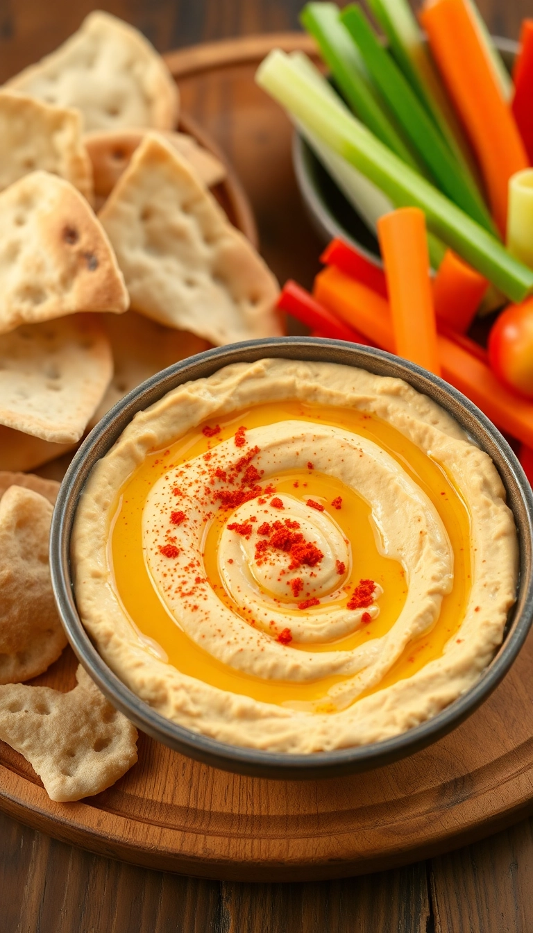 24 Spicy Snack Ideas That Will Make Your Munchies Go Wild! - 8. Spicy Hummus