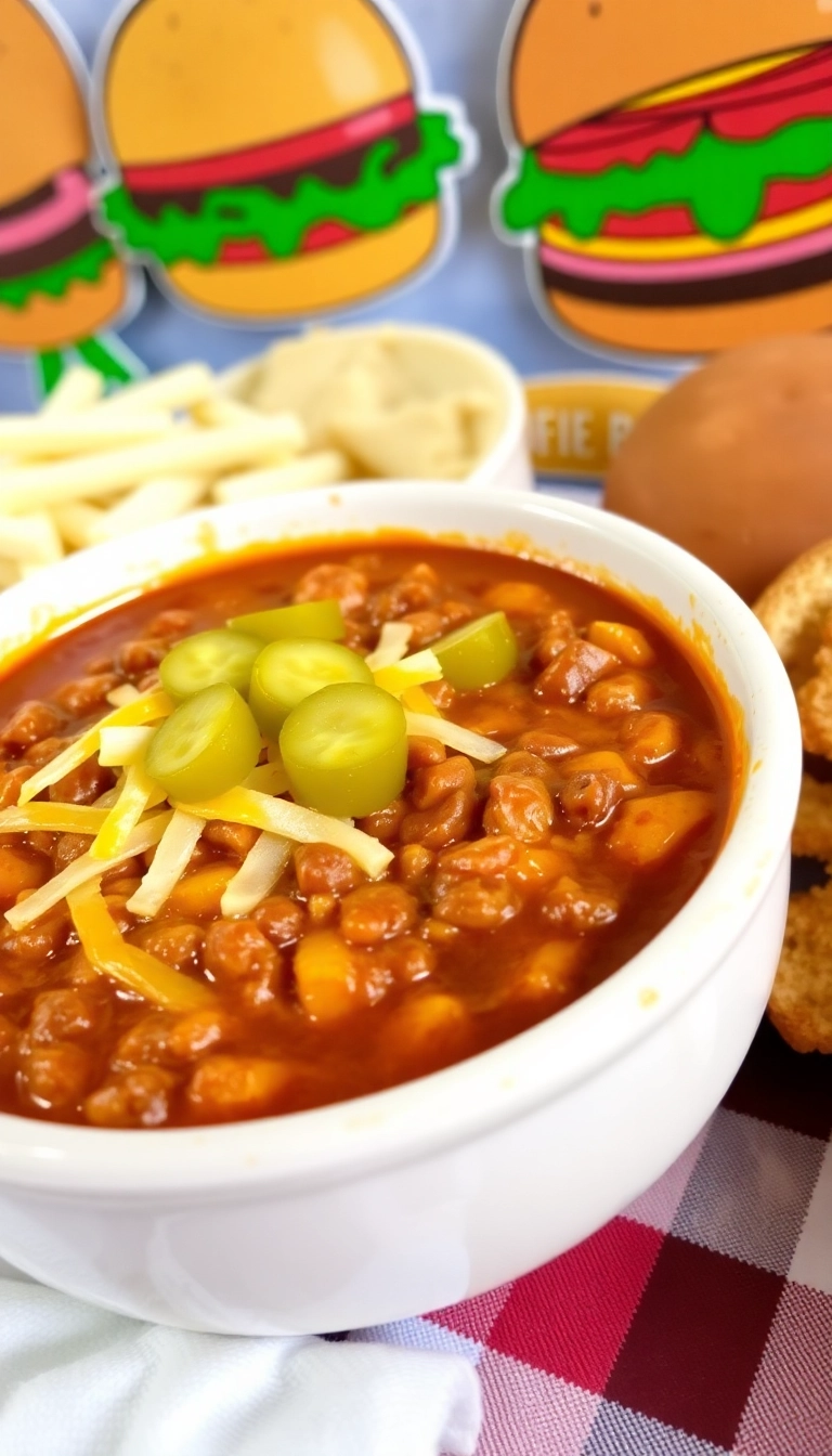 34 Unique Chili Recipe Ideas That Will Spice Up Your Dinner Tonight! - Cheeseburger Chili