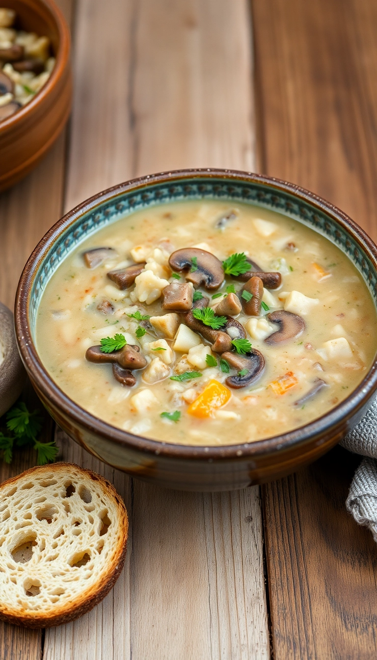 23 Wild Rice Soup Ideas You’ll Want to Dive Into (Number 15 Will Wow You!) - 1. Classic Wild Rice and Mushroom Soup