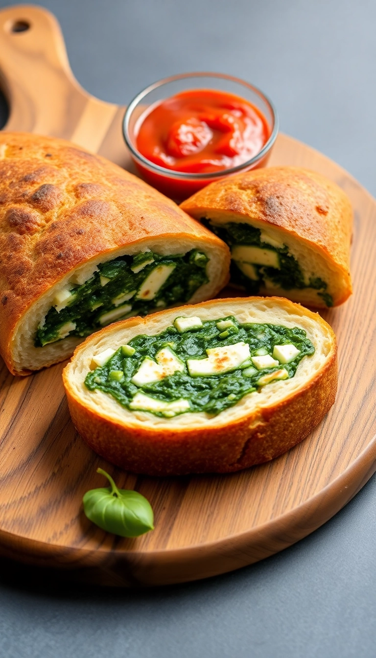 22 Savory Bread Recipes That'll Change Your Dinner Game Forever (You Won't Believe #11!) - 7. Spinach and Feta Stuffed Bread