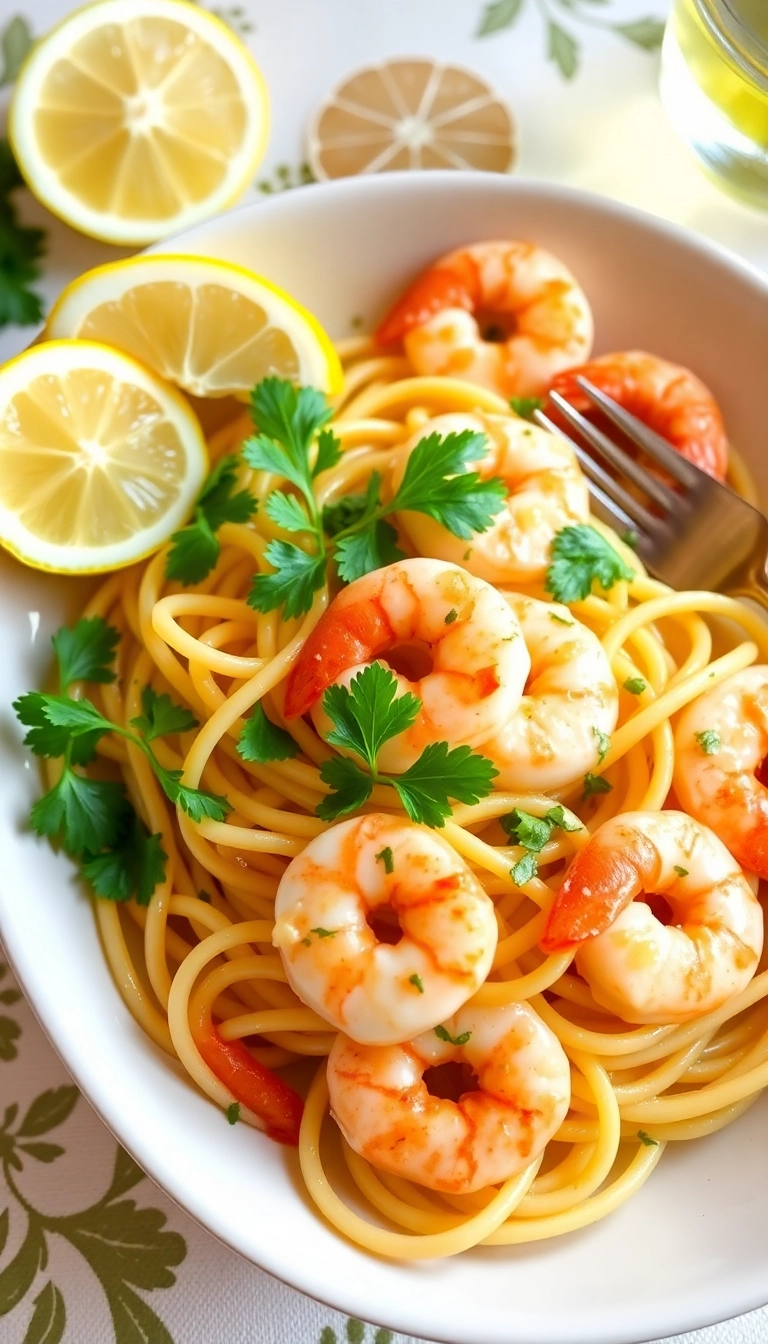 22 Christmas Eve Dinner Ideas That’ll Make You the Star of the Holiday Feast! - 4. Garlic Butter Shrimp Pasta