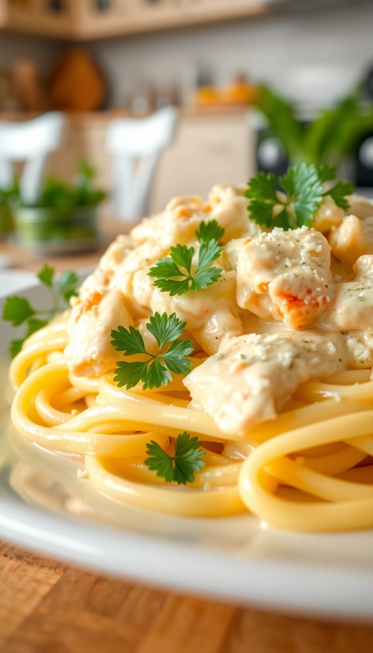 27 Comfort Food Dinner Ideas for the Whole Family (Dinner Just Got Easier!) - 1. Creamy Chicken Alfredo