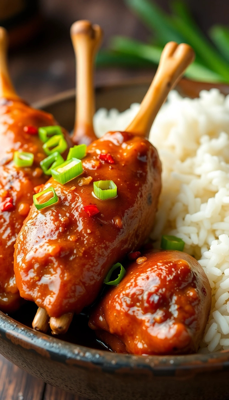 23 Healthy Slow Cooker Coconut Chicken Drumsticks Recipes You'll Love! - 2. Spicy Ginger Coconut Drumsticks