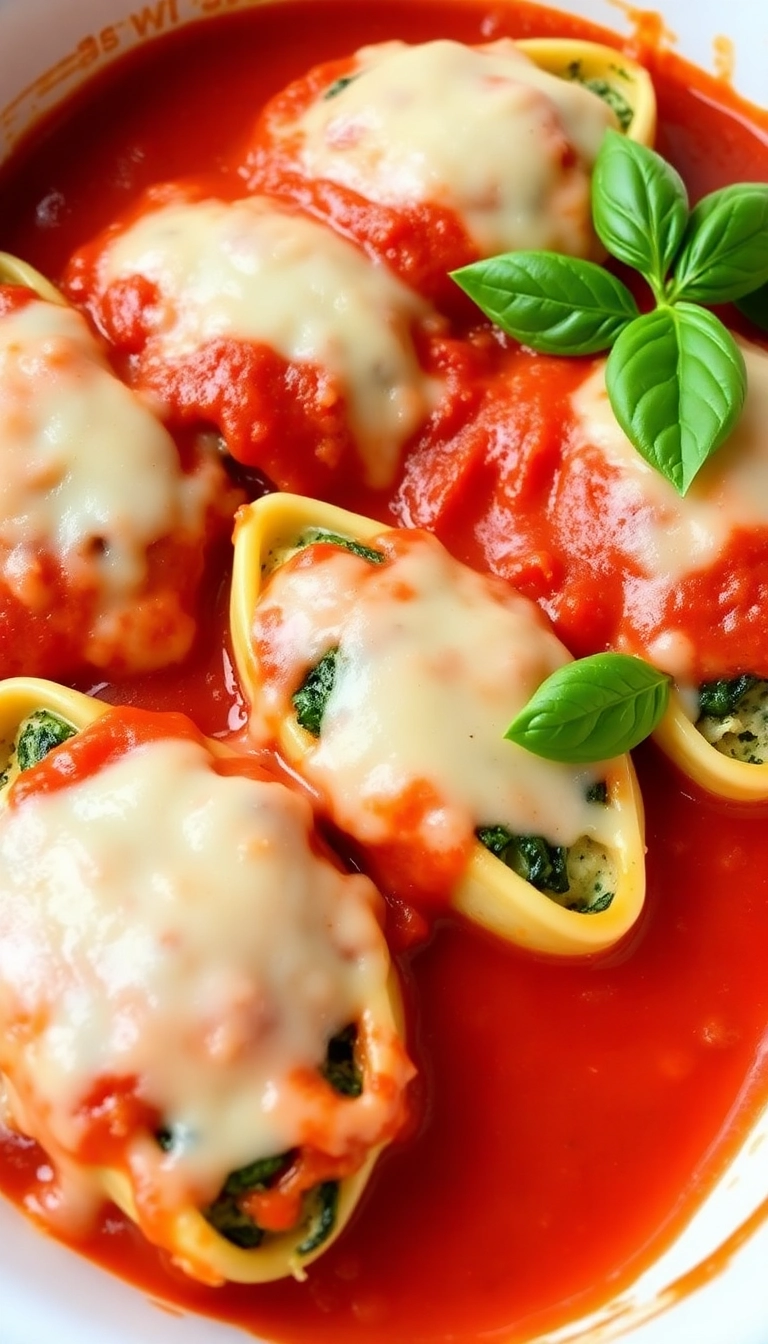 23 Dinner Recipes That Even Picky Eaters Will Love (You Won't Believe #12!) - 17. Spinach and Cheese Stuffed Shells