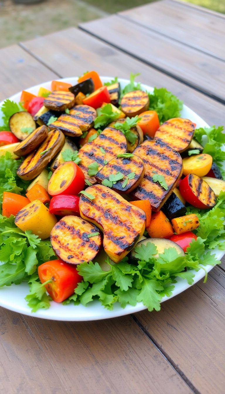 37 Quick and Easy Harvest Salad Ideas for Your Weekly Meal Prep! - 14. Grilled Vegetable Salad