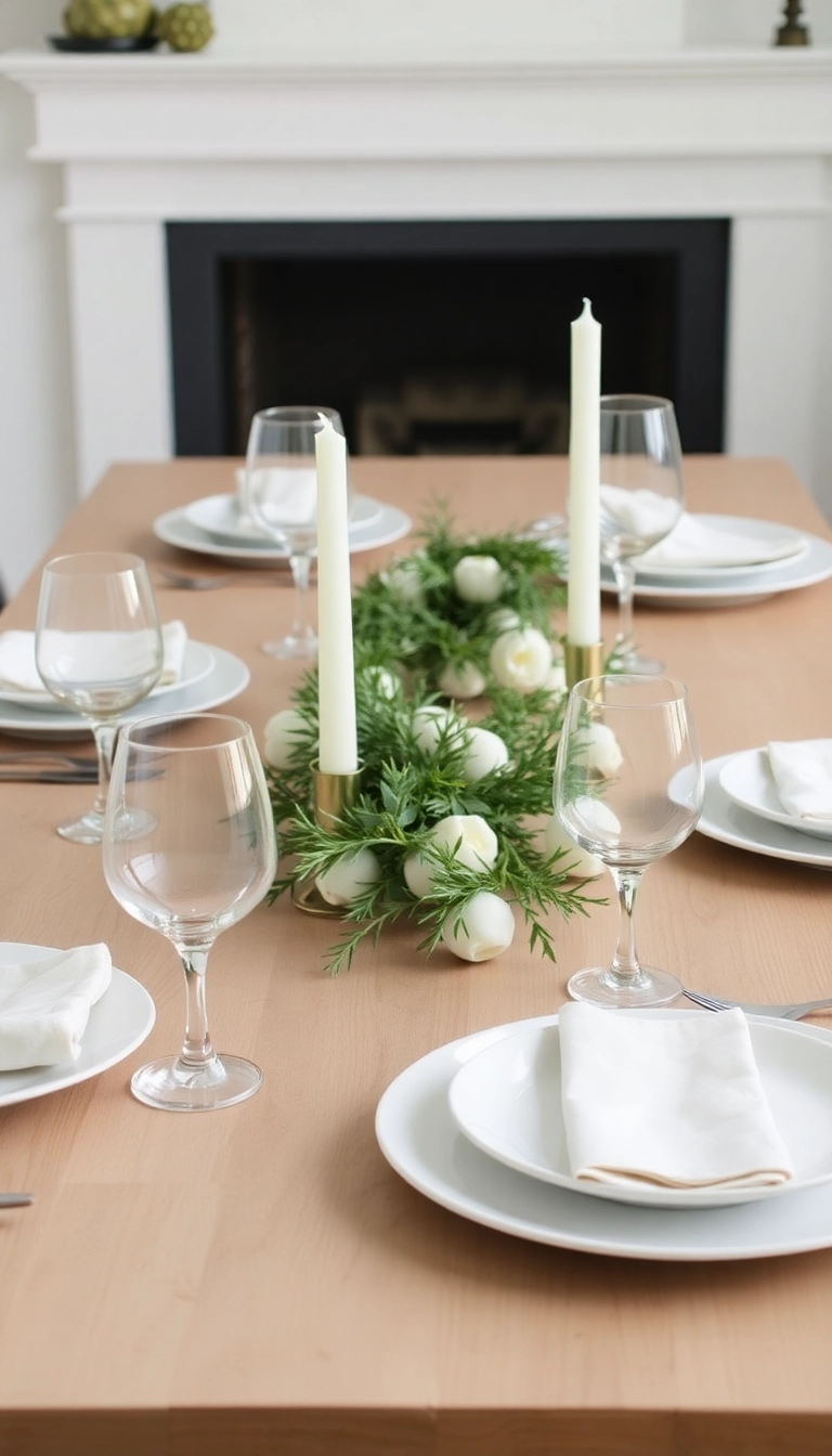 26 Stunning Thanksgiving Dinner Table Setting Ideas That Will Elevate Your Holiday Experience! - 4. Minimalist Scandinavian Style