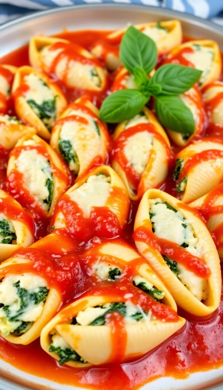 24 Hearty Winter Dinner Ideas That Will Make You Forget the Chill (Trust Us, #5 Is a Must-Try!) - 19. Spinach and Ricotta Stuffed Shells