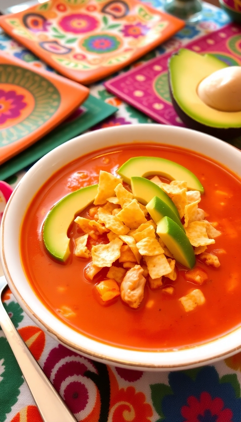 36 Chicken Soup Ideas That Will Warm Your Soul and Tickle Your Taste Buds! - Spicy Chicken Tortilla Soup