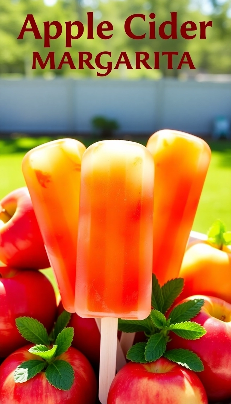 33 Apple Cider Margarita Ideas That Will Steal the Show at Your Next Party! - Apple Cider Margarita Popsicles