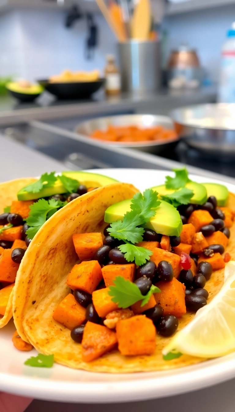 24 Quick Comfort Food Dinners That Are Perfect for Any Night (Don't Miss #4!) - 20. Sweet Potato and Black Bean Tacos