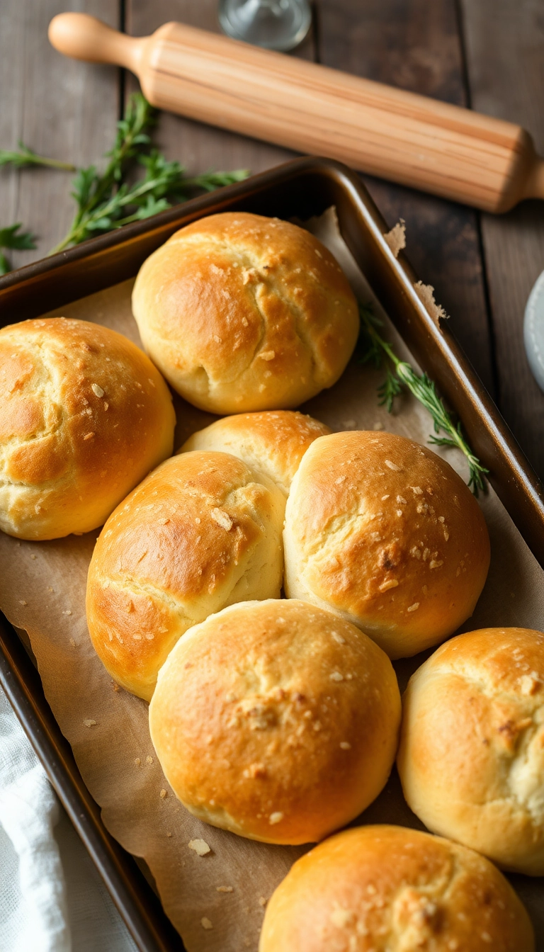 22 Easy Dinner Rolls Recipes That'll Make Dinner Time a Breeze! - No-Knead Dinner Rolls