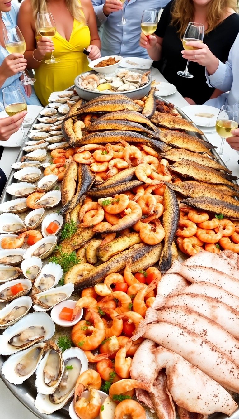 25 Unforgettable Birthday Dinner Party Ideas That Will Wow Your Guests! - 11. Seafood Extravaganza