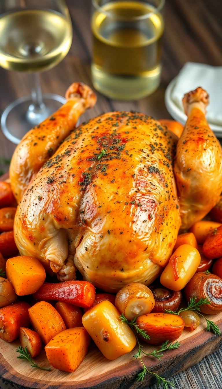 30 Juicy Roasted Meat Recipes Perfect for Your Next Dinner Party! - Classic Herb-Roasted Chicken