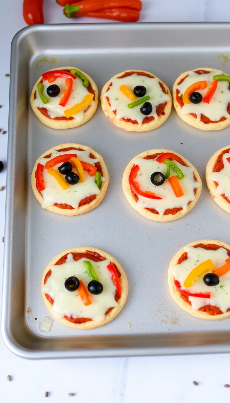 23 Nutritious Toddler Snacks You Can Whip Up in Minutes (Your Kids Will Love #7!) - 3. Mini Veggie Pizzas