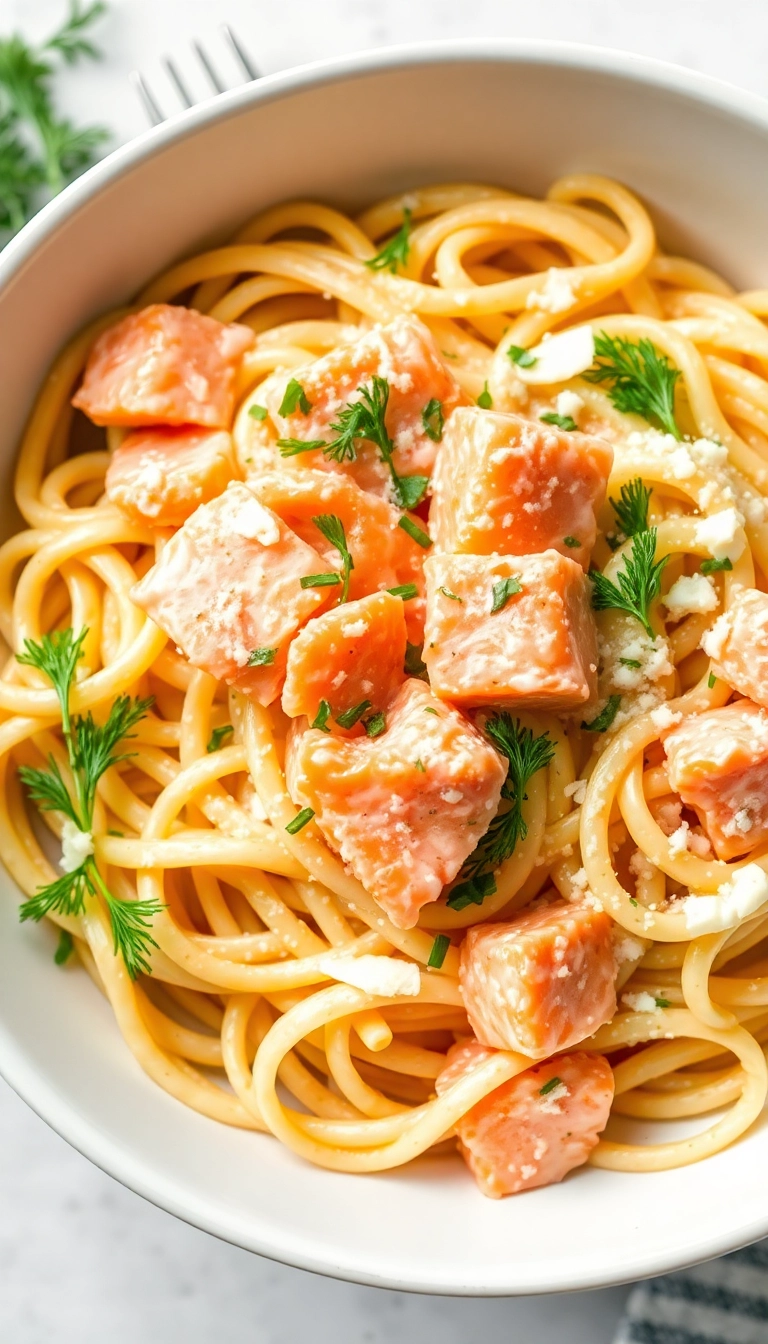 26 Healthy Salmon Dishes That Are Quick, Easy, and Delicious! - 6. Creamy Salmon Pasta