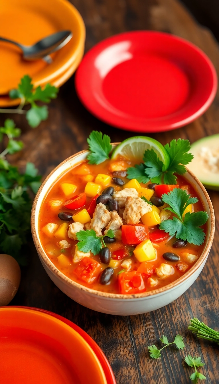 27 Heartwarming Chicken Tortilla Soup Recipes You Must Try This Winter! - Vegetarian Chicken Tortilla Soup