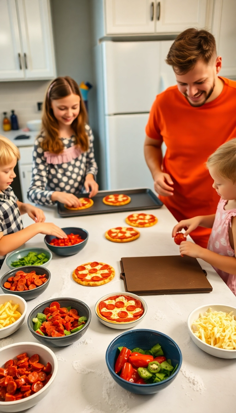 39 Dinner Recipes That Will Make Family Time Deliciously Fun! - 3. Mini Homemade Pizzas