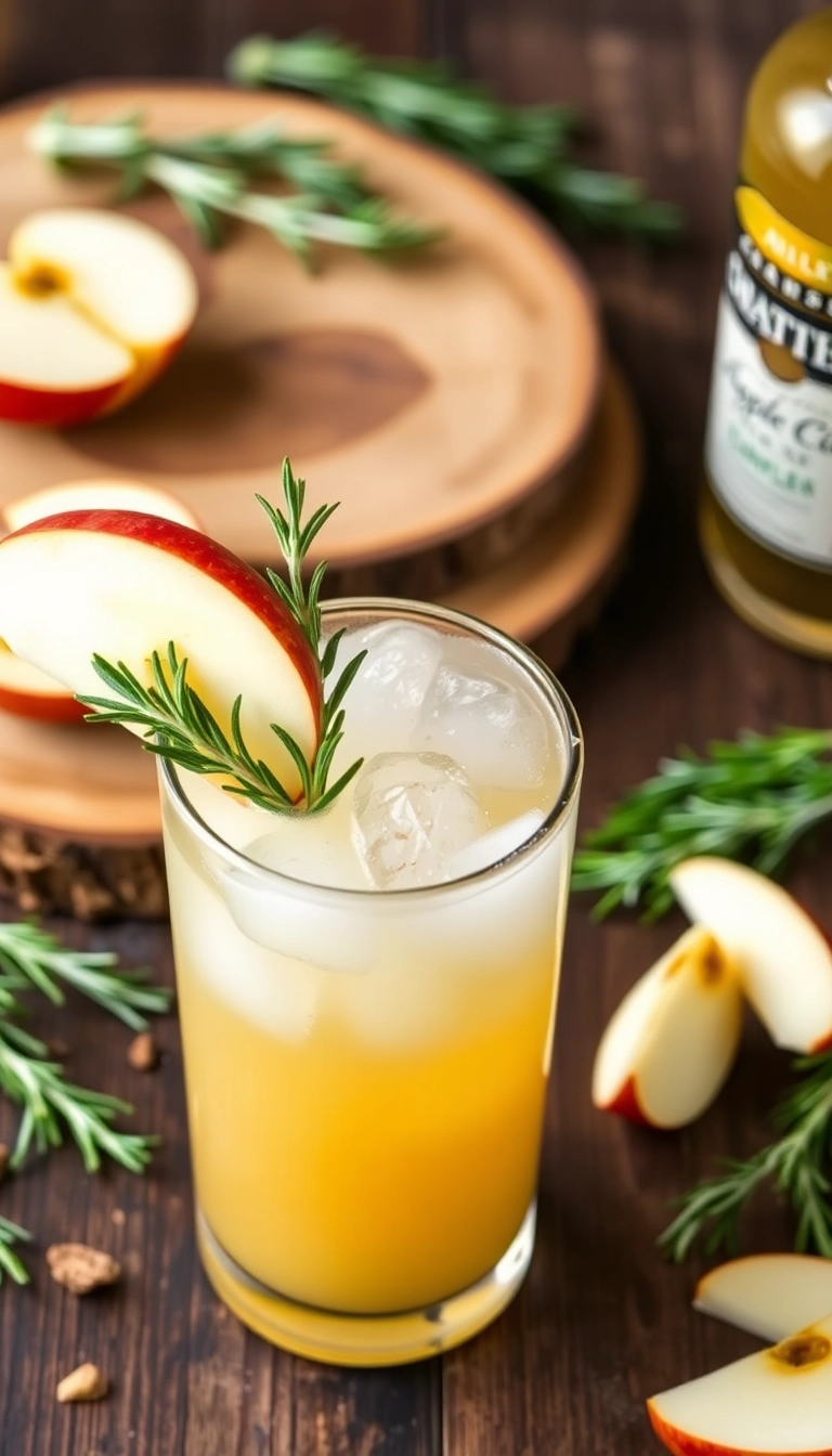 33 Apple Cider Margarita Ideas That Will Steal the Show at Your Next Party! - Apple Cider Margarita with Rosemary