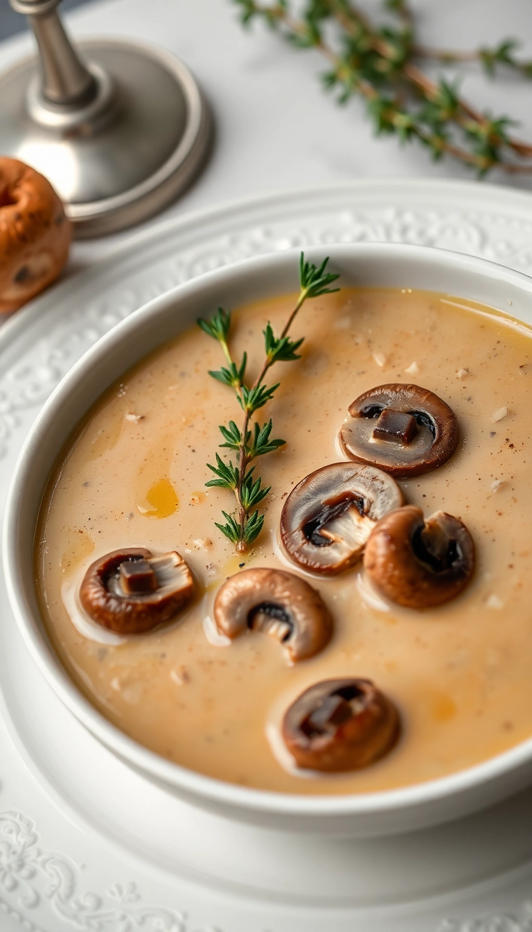 34 Heavenly Crock Pot Lasagna Soup Ideas That Will Impress Your Guests! - Creamy Mushroom Lasagna Soup