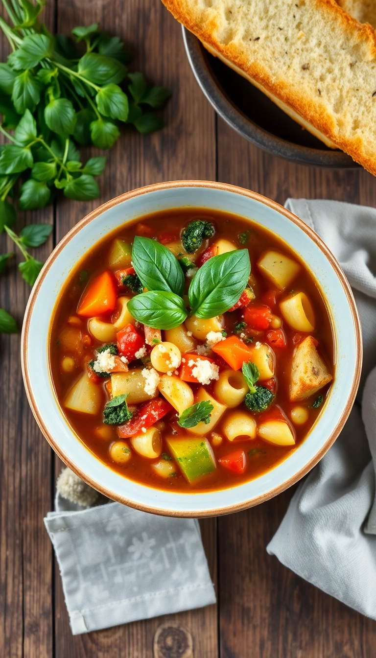 38 Soup Dinner Ideas That Will Warm Your Soul (You Won't Believe #17!) - 8. Minestrone Soup