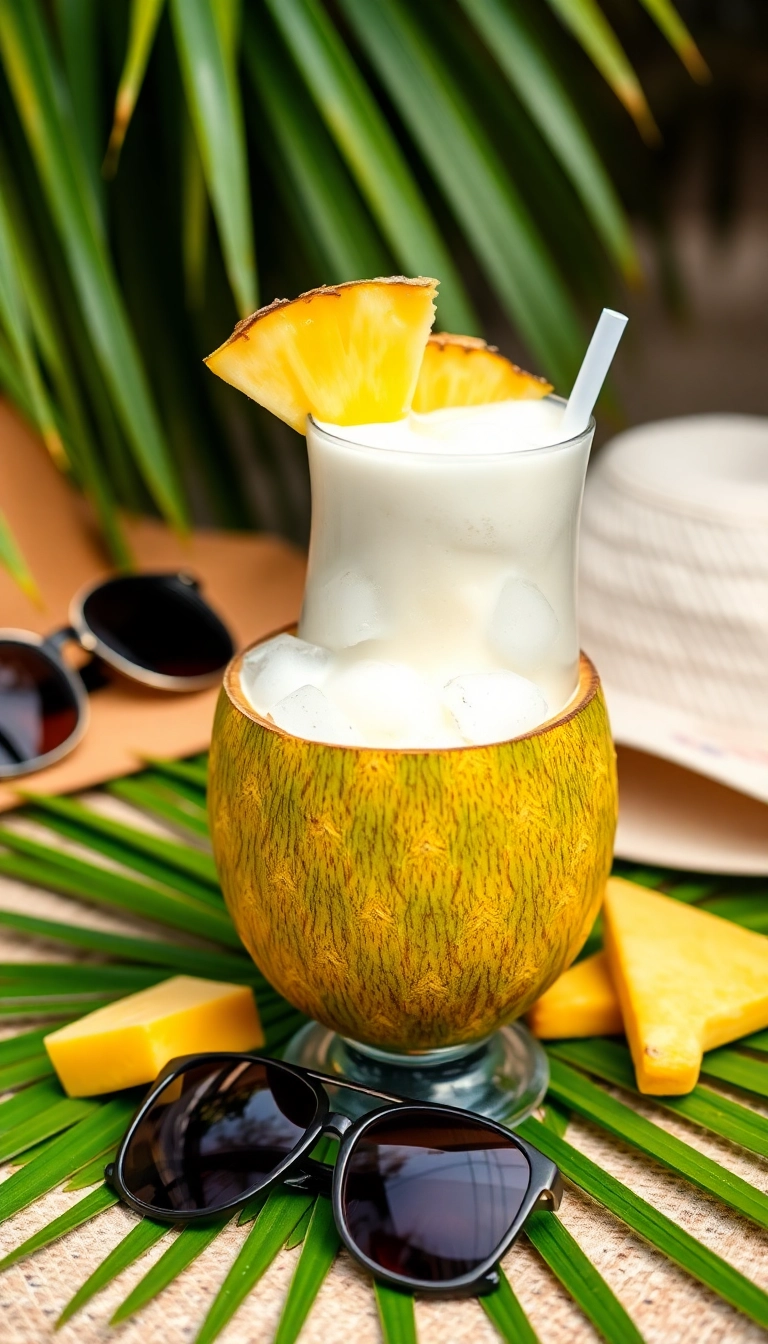 24 Yummy Top Mocktails Ideas That Will Make You Forget About Cocktails! - 7. Pineapple Coconut Cooler