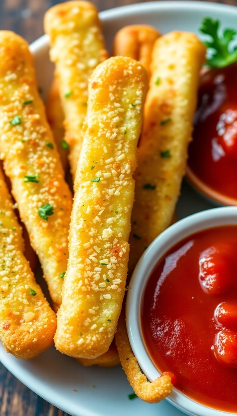 38 Fresh-Baked Bread Ideas That'll Make Your Kitchen Smell Divine! - 6. Garlic Parmesan Breadsticks