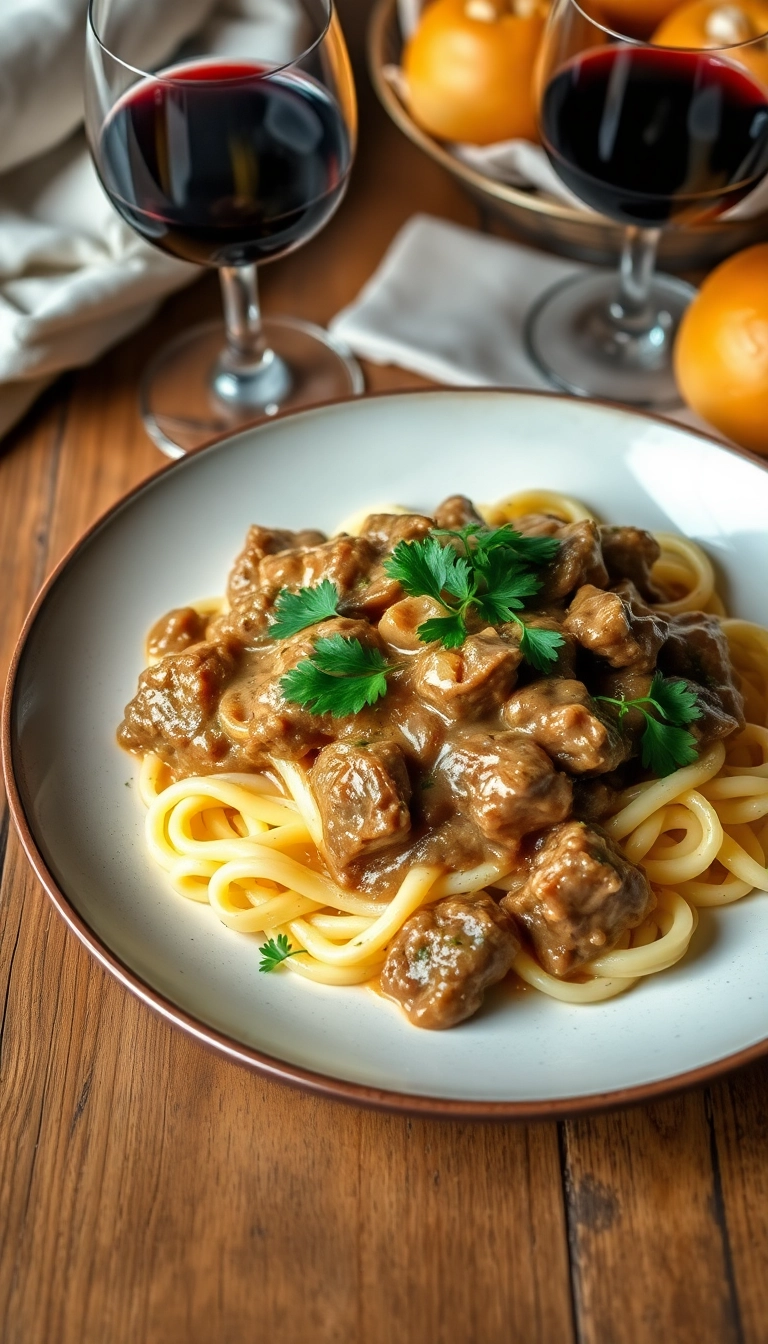 27 Comforting Dinner Recipes That’ll Make You Feel Right at Home! - 3. Beef Stroganoff