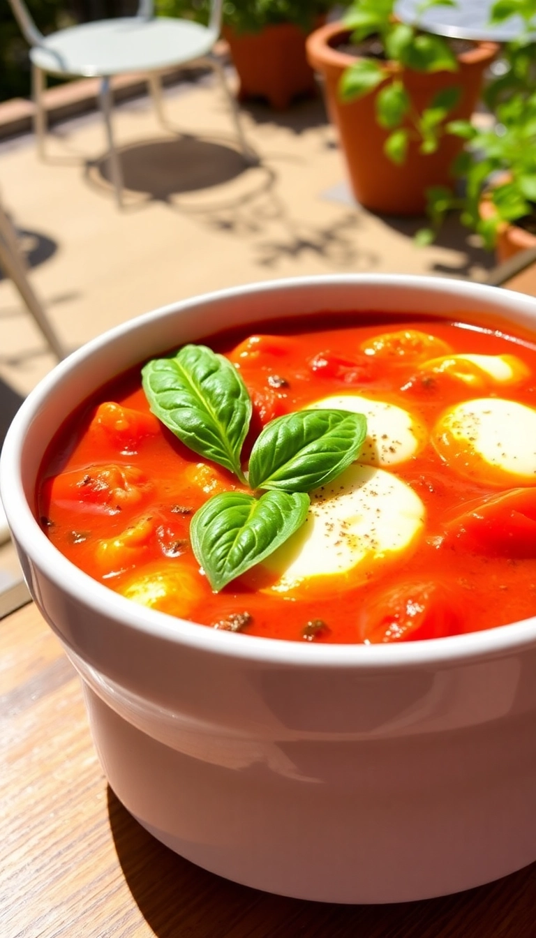 34 Heavenly Crock Pot Lasagna Soup Ideas That Will Impress Your Guests! - Caprese Lasagna Soup