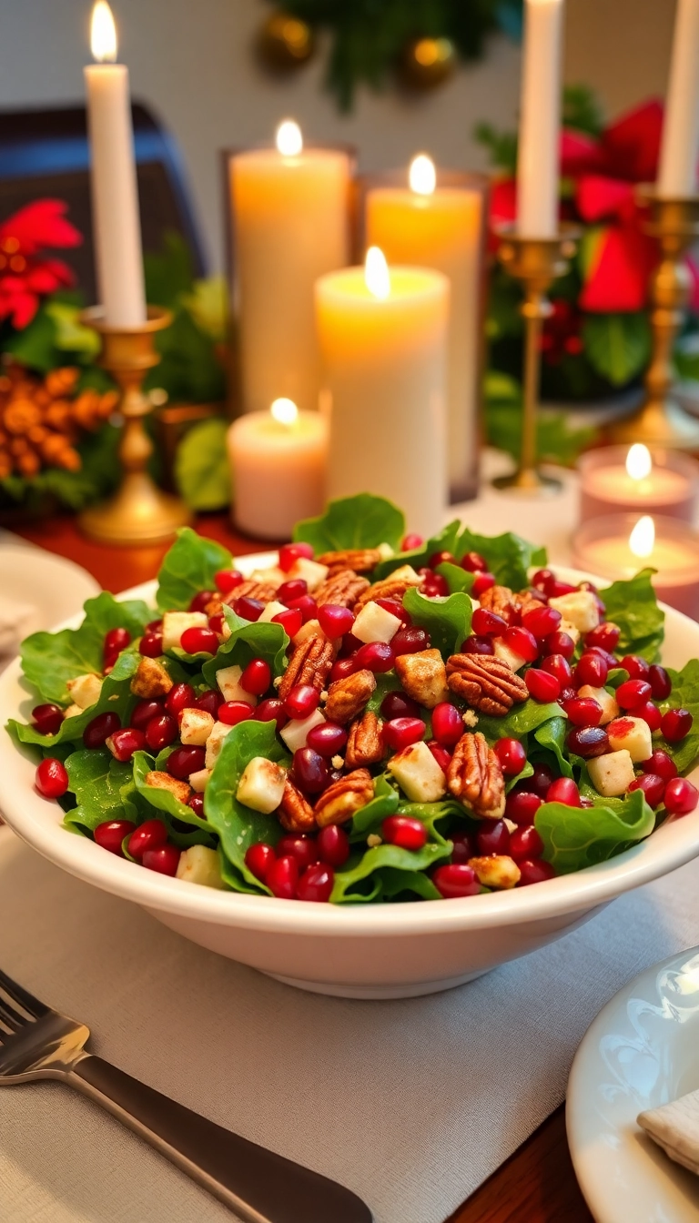 27 Christmas Dinner Party Ideas You Can’t Afford to Miss (Especially #13!) - 11. Festive Green Salad