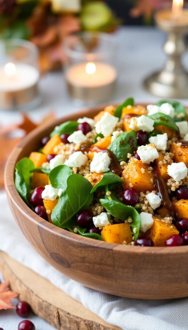 30 Cozy Butternut Squash Salad Ideas That Will Warm Your Heart! - Roasted Butternut Squash & Quinoa Salad