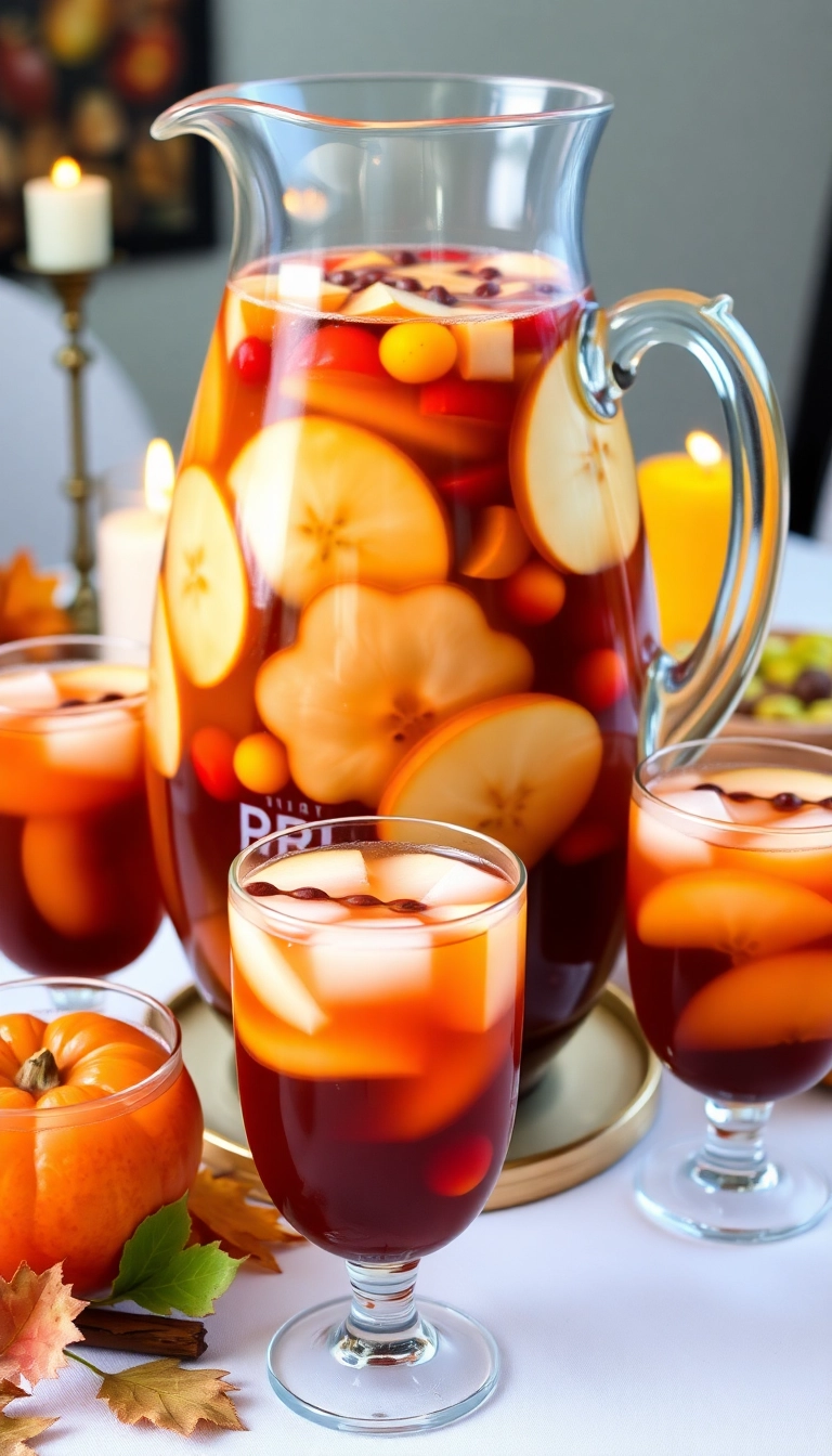 34 Apple Cider Cocktail Ideas That'll Make You Fall in Love with Autumn! - 2. Spiced Apple Cider Sangria