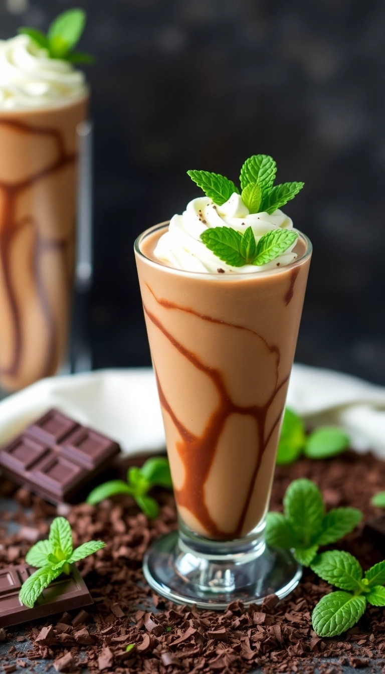 24 Yummy Top Mocktails Ideas That Will Make You Forget About Cocktails! - 15. Chocolate Mint Mocktail