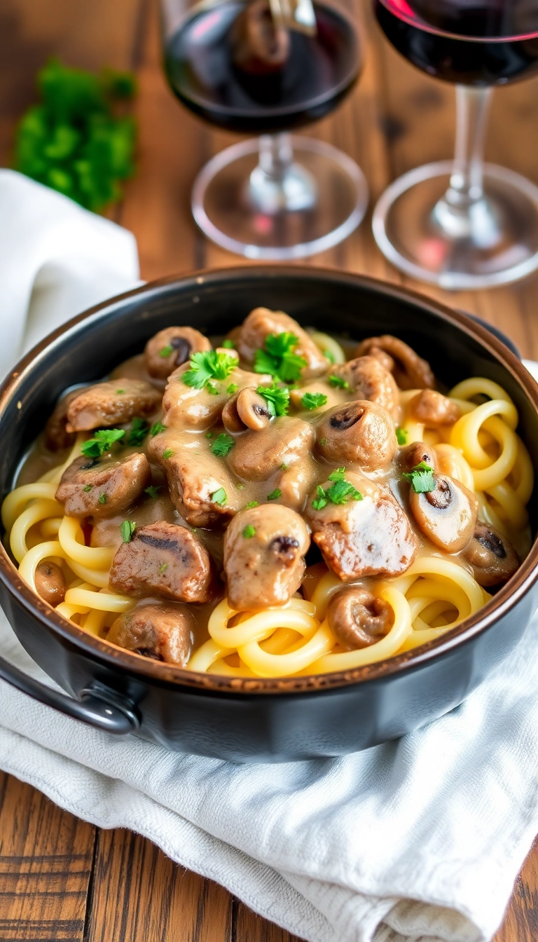 24 Quick Comfort Food Dinners That Are Perfect for Any Night (Don't Miss #4!) - 3. Instant Pot Beef Stroganoff