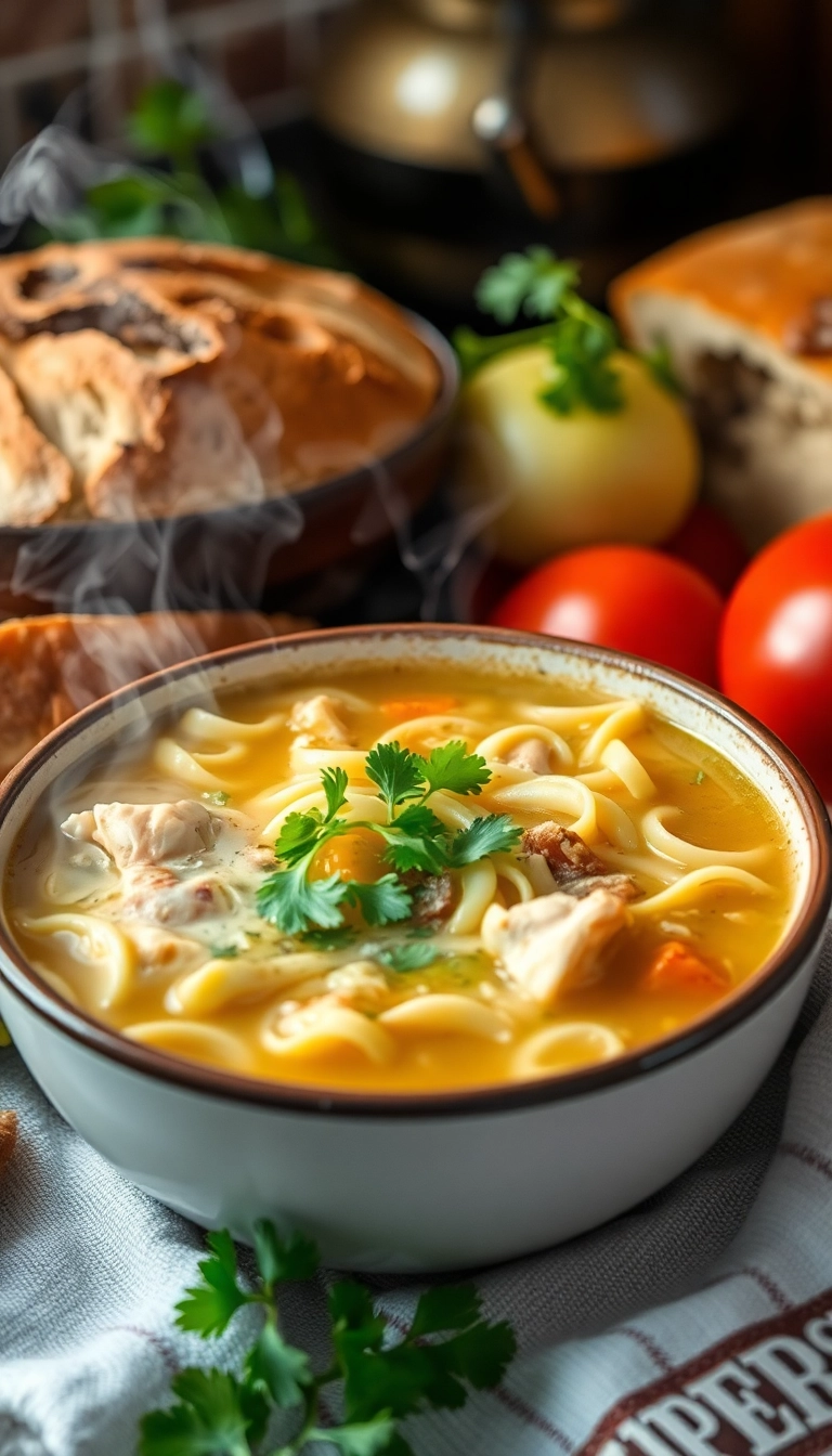 38 Soup Dinner Ideas That Will Warm Your Soul (You Won't Believe #17!) - 1. Classic Chicken Noodle Soup