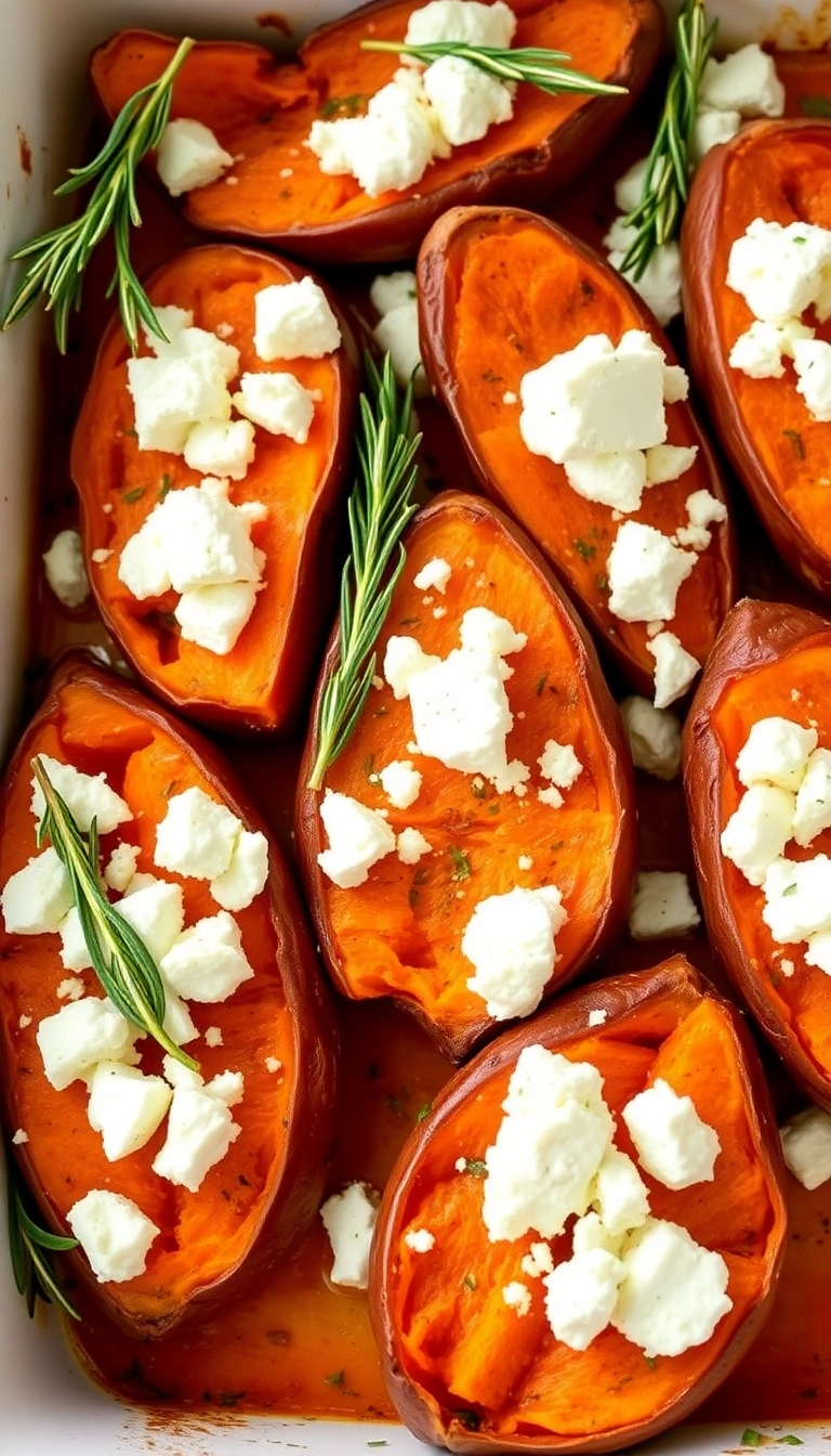 22 Best Vegetarian Greek Side Dishes You Need to Try (Your Taste Buds Will Thank You!) - 20. Sweet Potato and Feta Bake