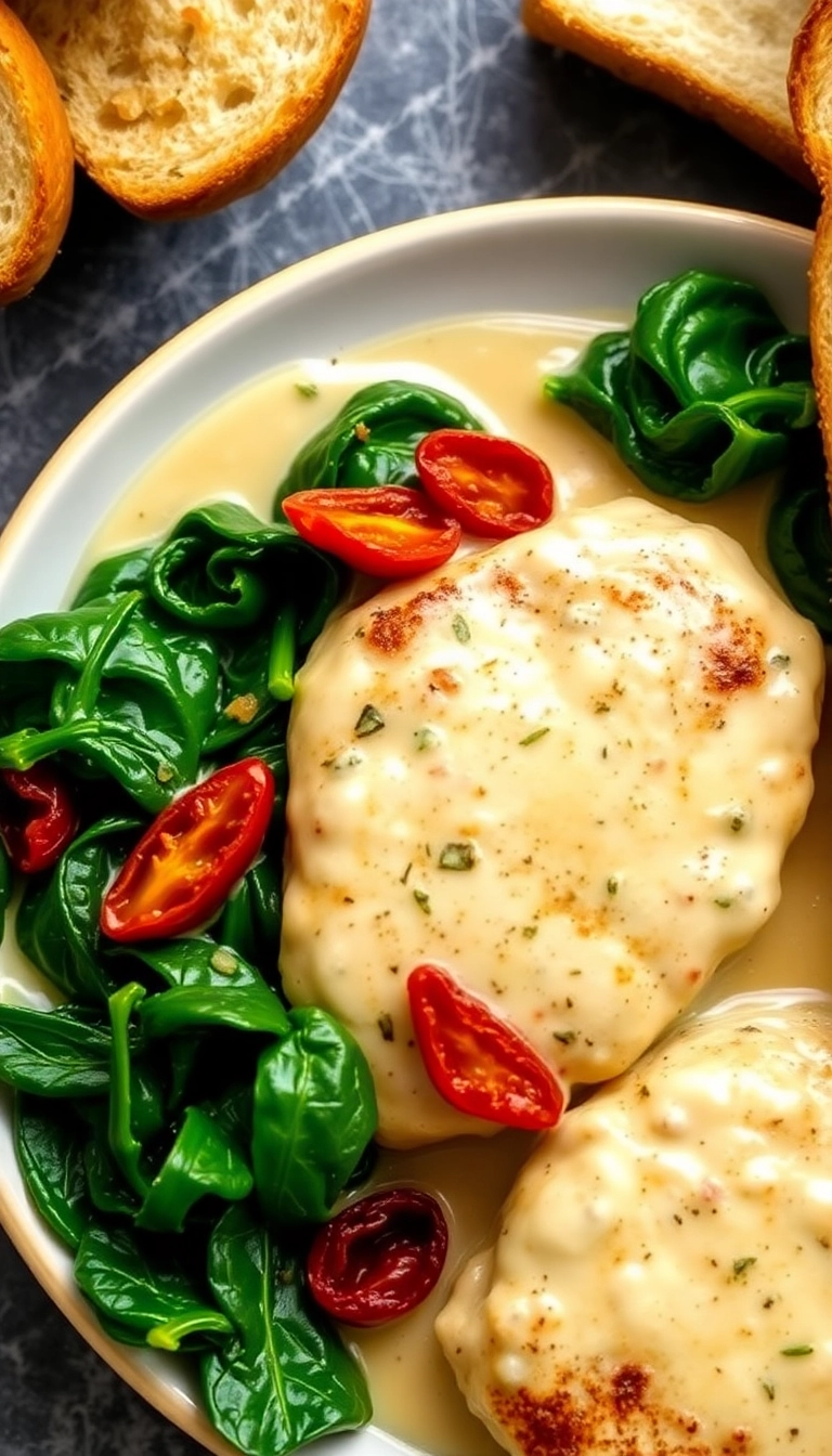 26 Cozy Dinner Recipes That Are Quick, Easy, and Absolutely Delicious! - 9. Creamy Tuscan Garlic Chicken