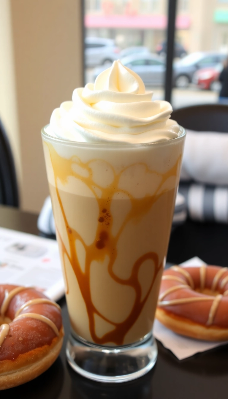 27 Trendy Dunkin Donuts Drinks Ideas That Will Make You the Talk of the Town! - 6. Hazelnut Swirl Iced Coffee