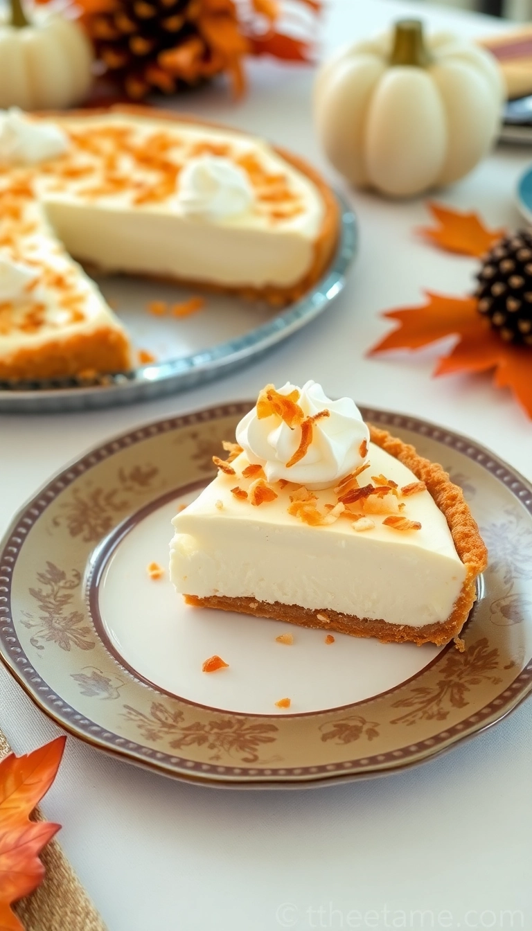 28 Non-Traditional Thanksgiving Dinner Ideas That Will Impress Your Guests! - Coconut Cream Pie