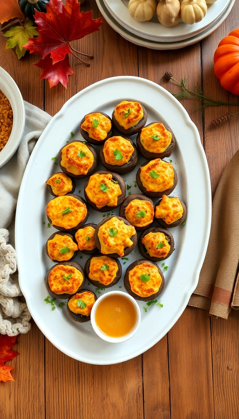 38 Thanksgiving Recipes Ideas You Won't Believe Are This Easy! - 6. Stuffed Mushrooms