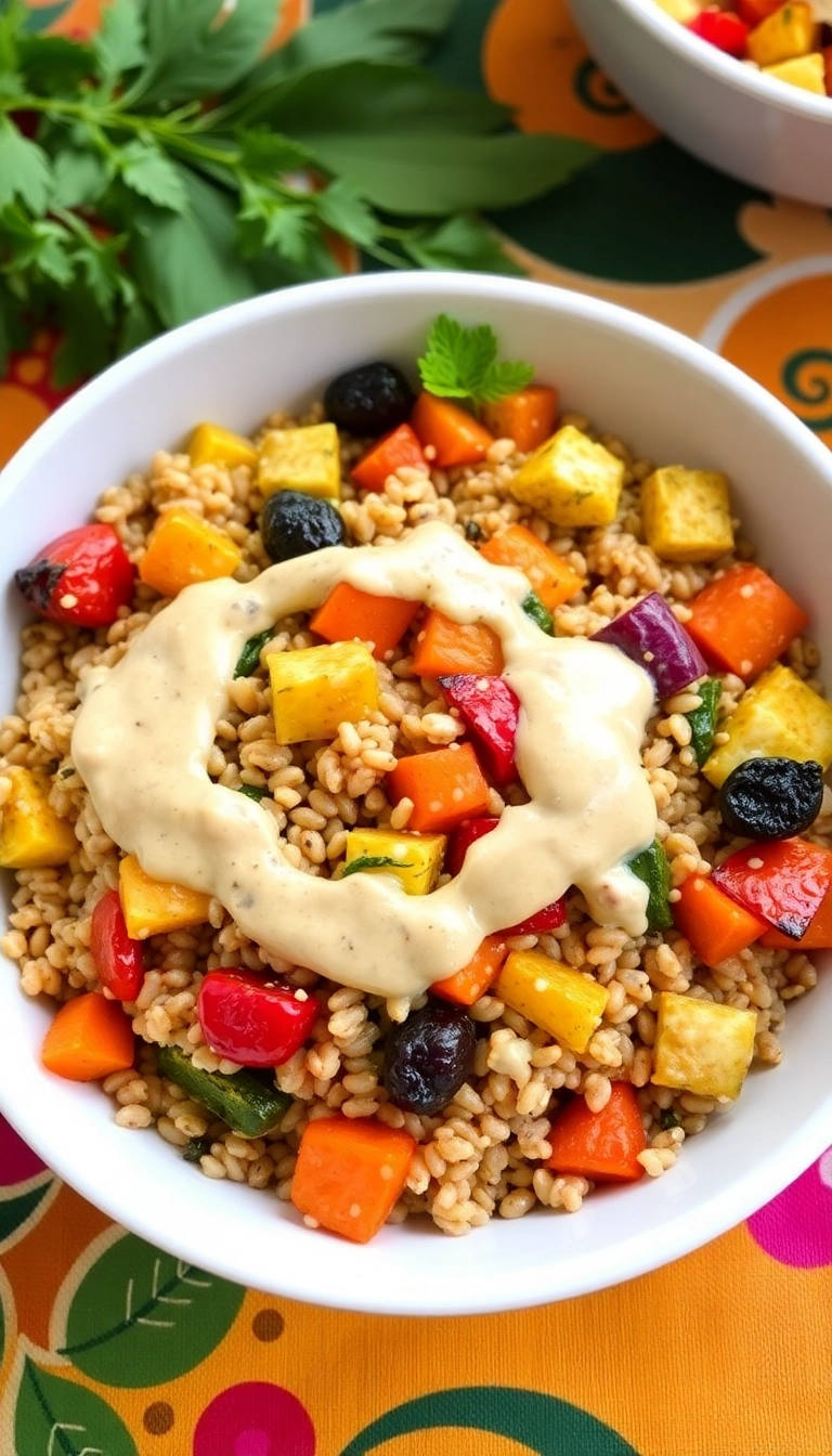 30 Must-Try Winter Salad Ideas for a Nutritious Boost (You’ll Love #23!) - 6. Farro Salad with Roasted Vegetables