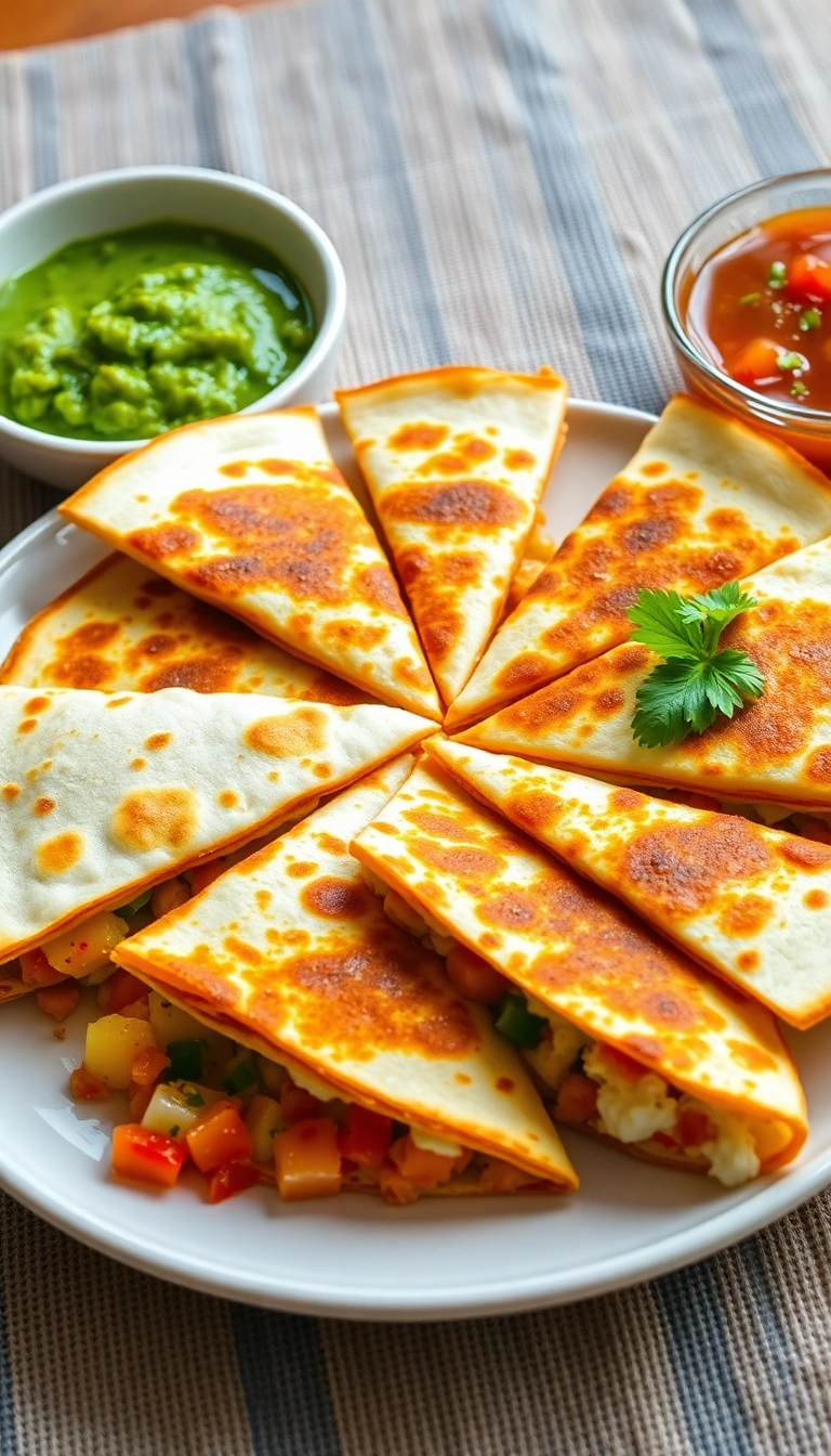 24 Quick Comfort Food Dinners That Are Perfect for Any Night (Don't Miss #4!) - 2. Cheesy Vegetable Quesadillas