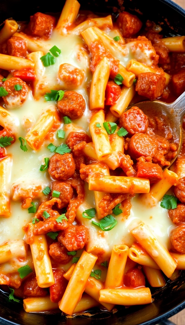 35 Easy Baked Ziti Ideas That'll Make You the Star of Dinner Night! - Baked Ziti with Chorizo